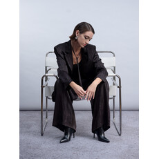HAAKO HAAKO 26H VESTON H2064 NOIR SATINE RAYURE
