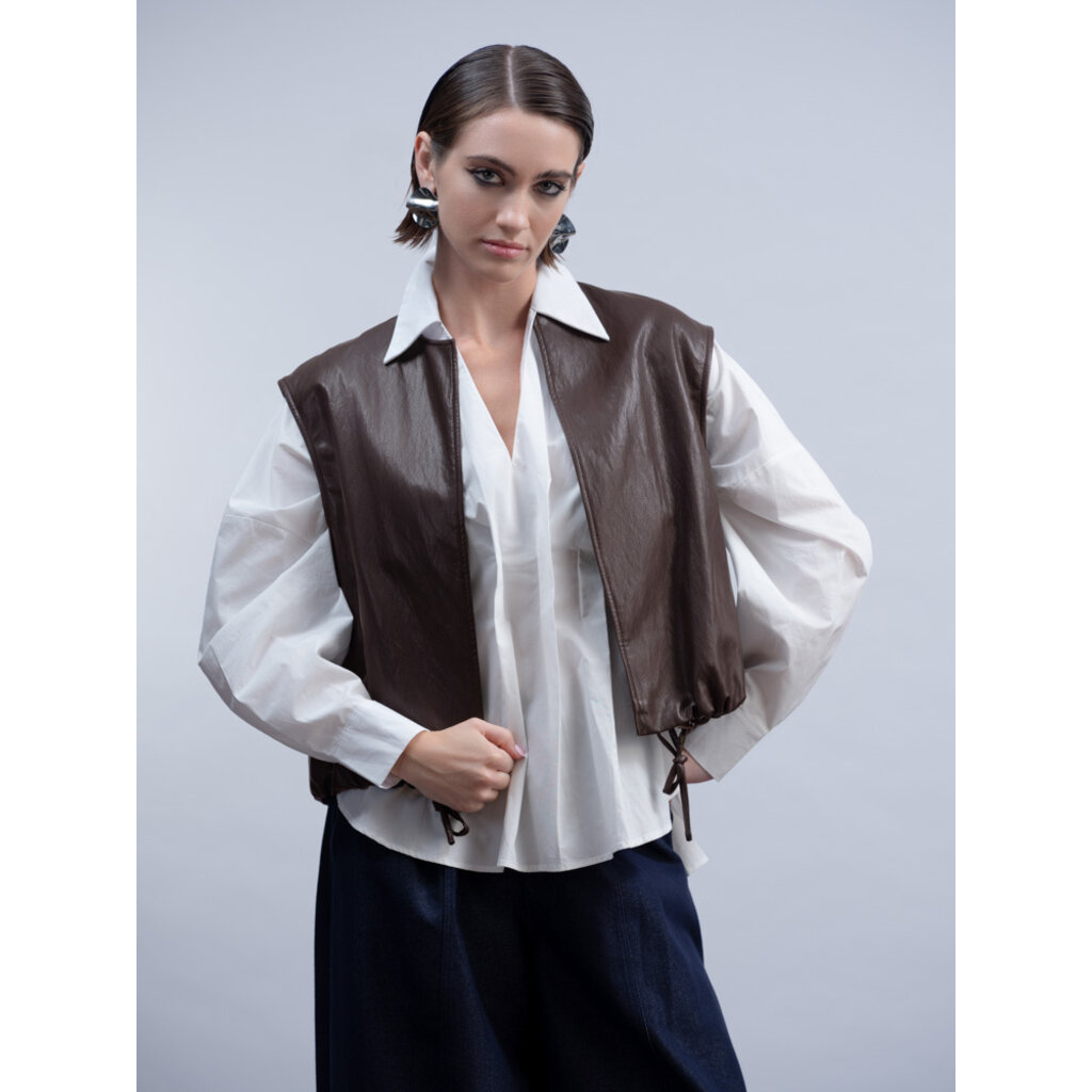 HAAKO HAAKO 26H BLOUSE H2038 BLANC