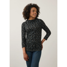 FDJ FDJ 26H  3273508 HAUT LONG SLEEVE MOCK NECK TOP DOPPEL DOTS