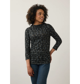FDJ FDJ 26H  3273508 HAUT LONG SLEEVE MOCK NECK TOP DOPPEL DOTS