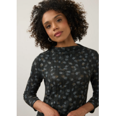 FDJ FDJ 26H  3273508 HAUT LONG SLEEVE MOCK NECK TOP DOPPEL DOTS