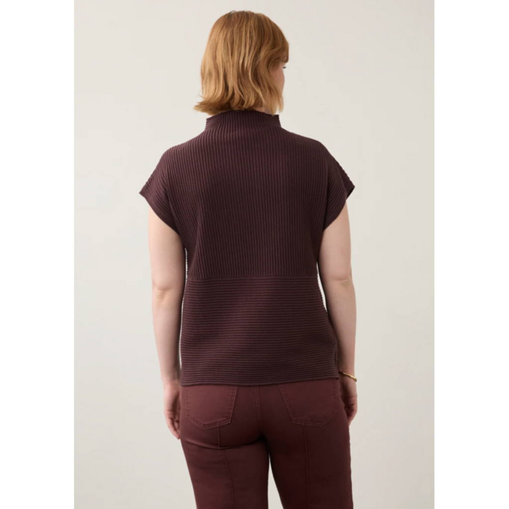 FDJ FDJ 26H 1012203 OTTOMAN CAP SLEEVE SWEATER FIG