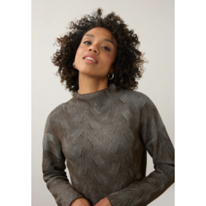 FDJ FDJ 26H 1048314 LONG SLEEVE FUNNEL NECK OLIVE/PALE BLUE