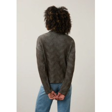 FDJ FDJ 26H 1048314 LONG SLEEVE FUNNEL NECK OLIVE/PALE BLUE