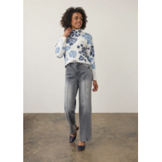 FDJ FDJ 26H 2200449 PANTALON OLIVIA PINTUCK WIDE LEG BLUE GRAY