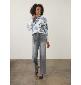 FDJ FDJ 26H 2200449 PANTALON OLIVIA PINTUCK WIDE LEG BLUE GRAY