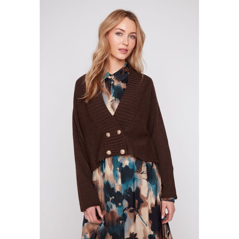 RENUAR RENUAR 26H R6001 4782 CARDIGAN CHOCOLATE