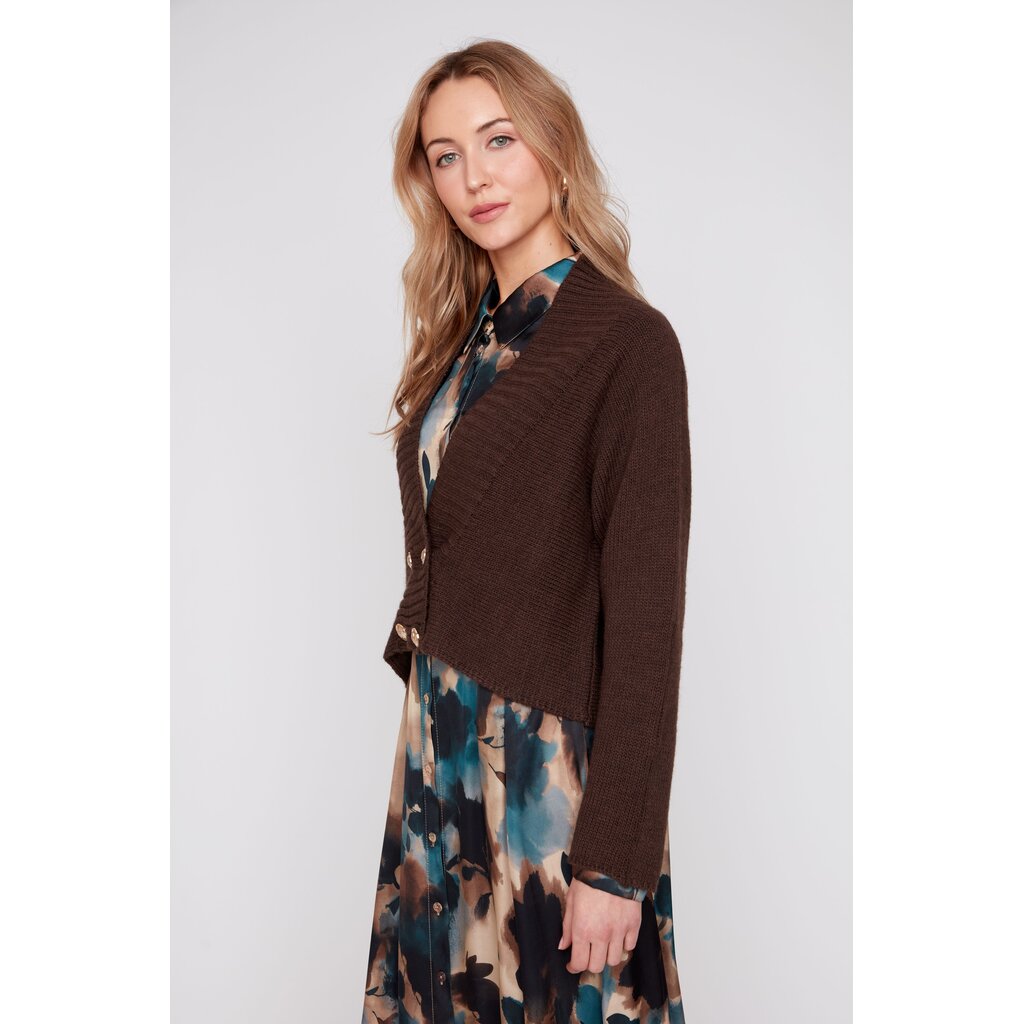 RENUAR RENUAR 26H R6001 4782 CARDIGAN CHOCOLATE