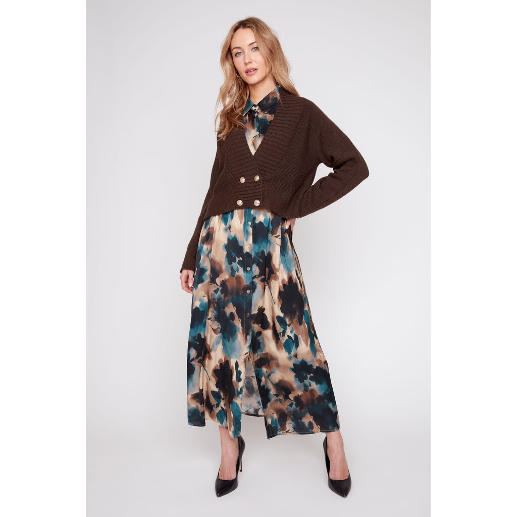 RENUAR RENUAR 26H R6001 4782 CARDIGAN CHOCOLATE