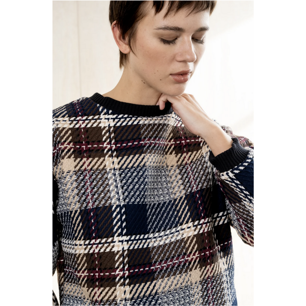 BODY BAG BODYBAG 26H DOVER CREWNECK DIPSY PLAID