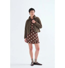 COMPANIA FANTASTICA COMPANIA FANTASTICA 26H BLOUSE EFFET FROISSE FLEURS BRUN 63C/41014
