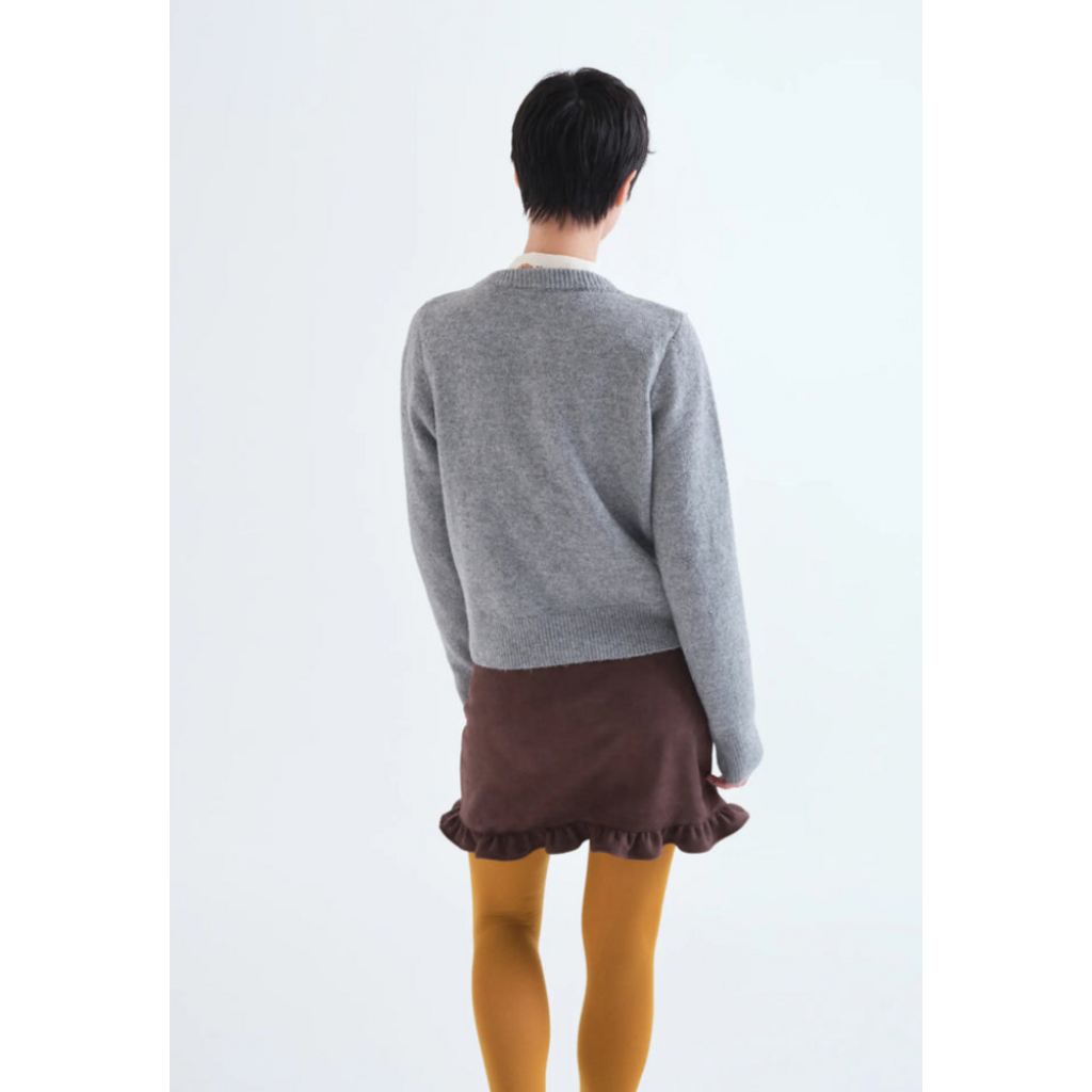 COMPANIA FANTASTICA COMPANIA FANTASTICA 26H CARDIGAN BOUTONS DOUX GRIS 63C/10240