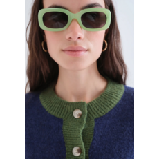 COMPANIA FANTASTICA COMPANIA FANTASTICA 26H CARDIGAN CROP MARINE/VERT 63C/10215