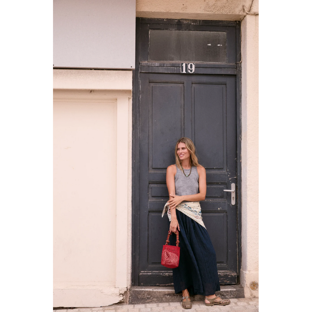 INDI AND COLD INDI AND COLD 26H FOULARD GRAND CARRE ECRU VI26RG678