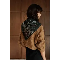 INDI AND COLD INDI AND COLD 26H FOULARD GRAND CARRE CHARBON VI26RG678