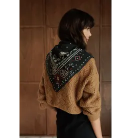 INDI AND COLD INDI AND COLD 26H FOULARD GRAND CARRE CHARBON VI26RG678