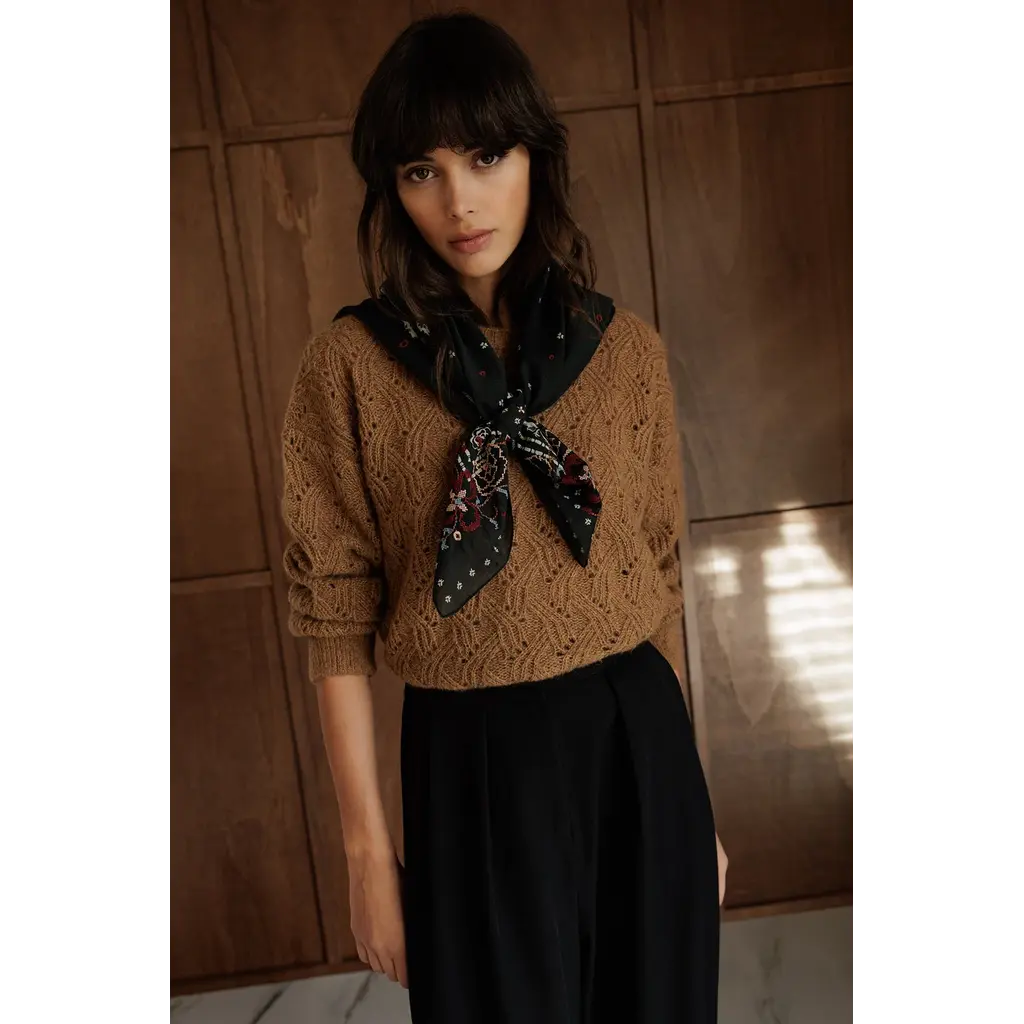 INDI AND COLD INDI AND COLD 26H FOULARD GRAND CARRE CHARBON VI26RG678
