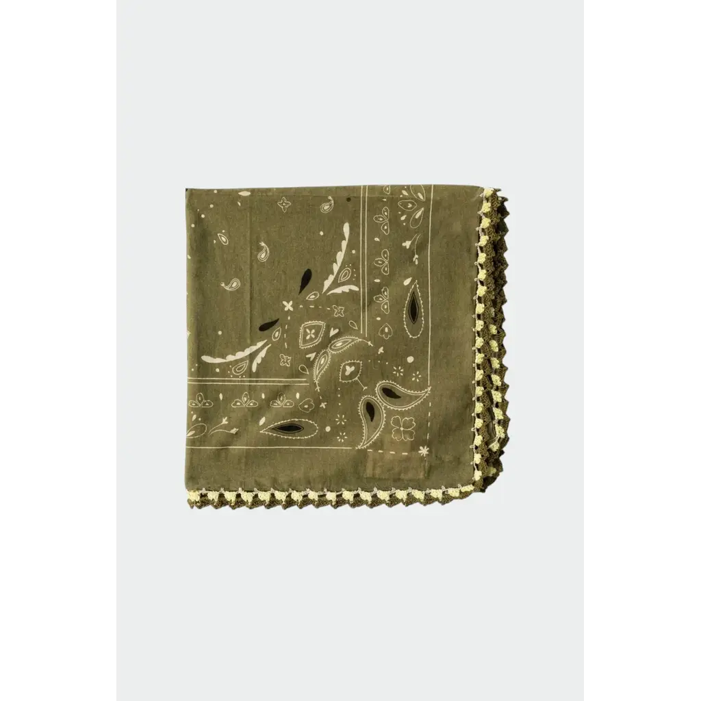 INDI AND COLD INDI AND COLD 26H FOULARD PETIT CARRE VERT VI26RG677