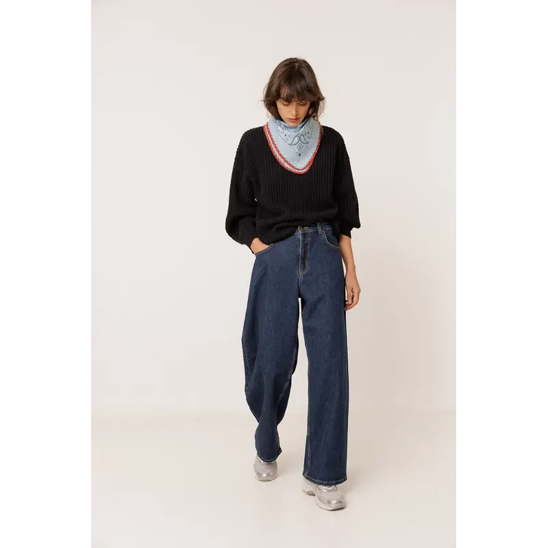 INDI AND COLD INDI AND COLD 26H FOULARD PETIT CARRE BLEU CIEL VI26RG677