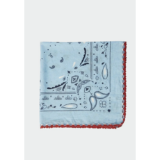 INDI AND COLD INDI AND COLD 26H FOULARD PETIT CARRE BLEU CIEL VI26RG677