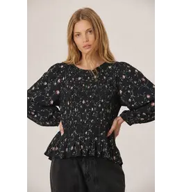 INDI AND COLD INDI AND COLD 26H BLOUSE FLEURS MARINE VI26AD102