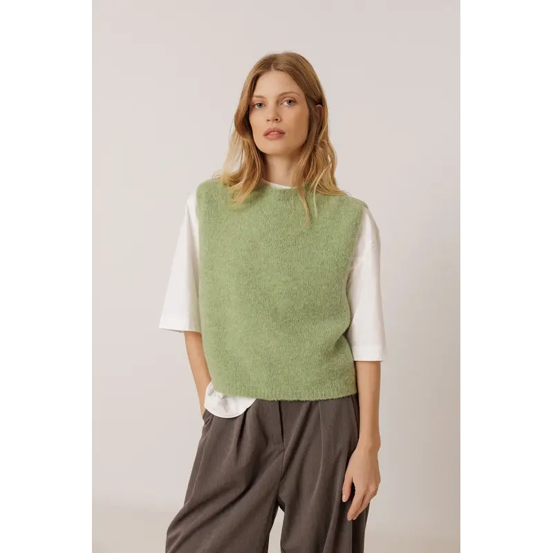 INDI AND COLD INDI AND COLD 26H DEBARDEUR TRICOT VERT VI26FG546
