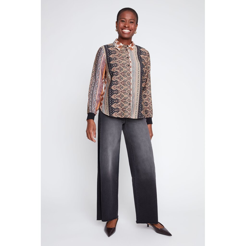 RENUAR RENUAR 26H BLOUSE MOTIFS MULTI R5280/439