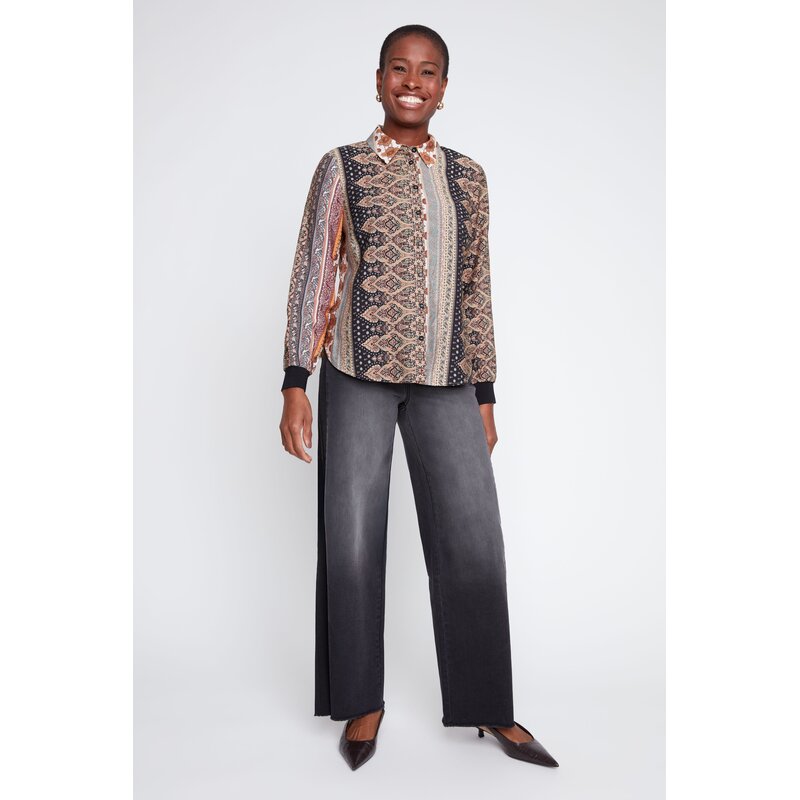 RENUAR RENUAR 26H BLOUSE MOTIFS MULTI R5280/439