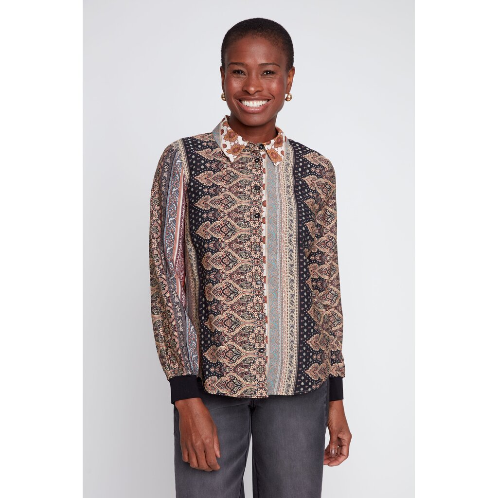 RENUAR RENUAR 26H BLOUSE MOTIFS MULTI R5280/439