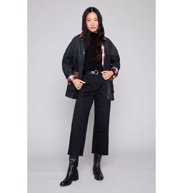 RENUAR RENUAR 26H PANTALON CROP LEOPARD NOIR R11080D/E3123