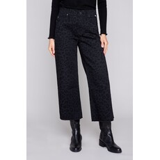 RENUAR RENUAR 26H PANTALON CROP LEOPARD NOIR R11080D/E3123