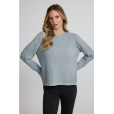 PISTACHE PISTACHE 26H SWEATER TRICOT TEXTURE GRIS B25752