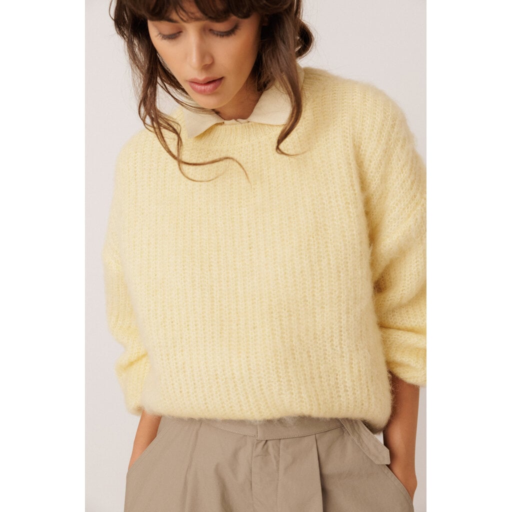 INDI AND COLD INDI AND COLD 26H PULL TRICOT AJOURE BEURRE VI26FG551