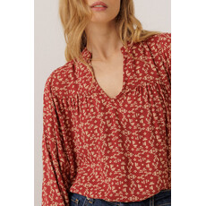 INDI AND COLD INDI AND COLD 26H BLOUSE MOTIFS ROUGE CERISE VI26MI140