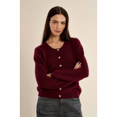 MOLLY BRACKEN MOLLY BRACKEN 26H LAS142EN CARDIGAN BORDEAUX