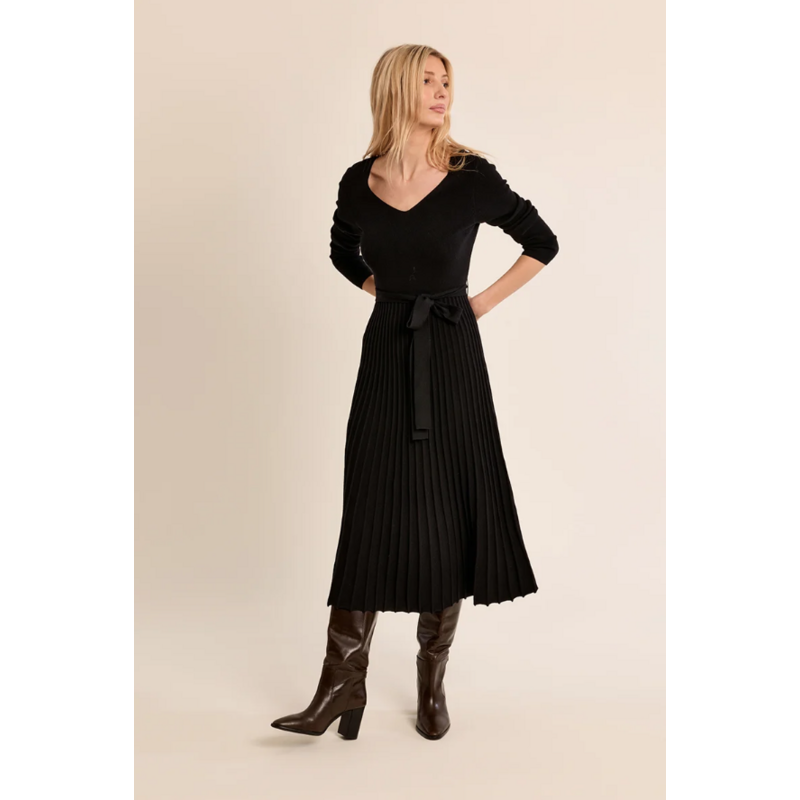 MOLLY BRACKEN MOLLY BRACKEN 26H LA2060EN ROBE TRICOT NOIR