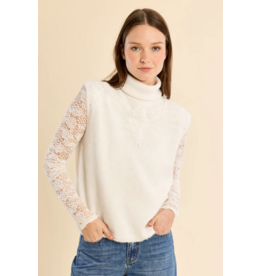 MOLLY BRACKEN MOLLY BRACKEN 26H LA2034EN HAUT SANS MANCHE ECRU