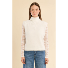 MOLLY BRACKEN MOLLY BRACKEN 26H LA2034EN HAUT SANS MANCHE ECRU