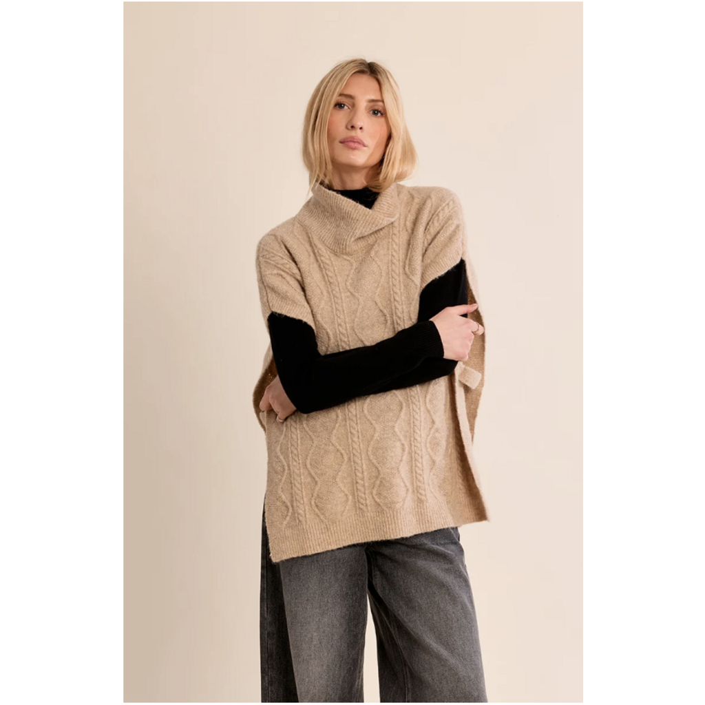 MOLLY BRACKEN MOLLY BRACKEN 26H PONCHO B301EH BEIGE