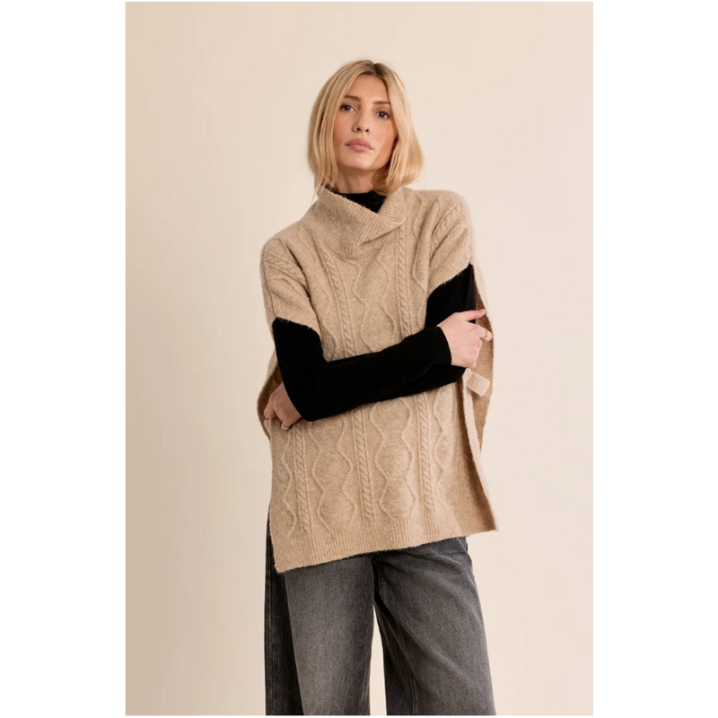 MOLLY BRACKEN MOLLY BRACKEN 26H PONCHO B301EH BEIGE