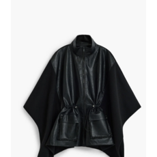 DESIGUAL DESIGUAL 26H 26WAIA24 PONCHO ALDAMA TRENZADO NOIR