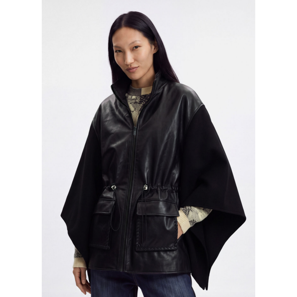 DESIGUAL DESIGUAL 26H 26WAIA24 PONCHO ALDAMA TRENZADO NOIR