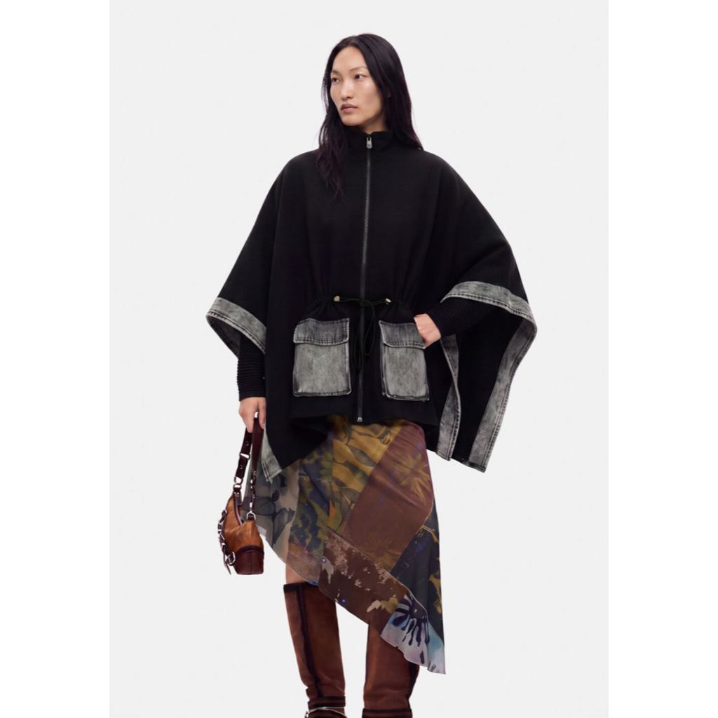 DESIGUAL DESIGUAL 26H 26WAIA29 PONCHO DENIM ALDAMA GREY