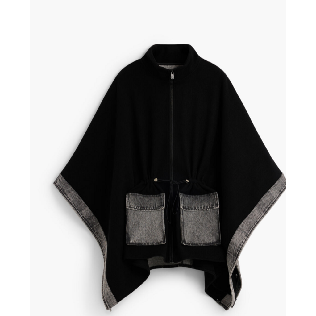 DESIGUAL DESIGUAL 26H 26WAIA29 PONCHO DENIM ALDAMA GREY