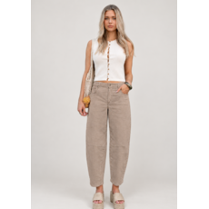 YOGA JEANS YOGA JEANS 26H MALIA 3043 RELAXED HORSESHOE CLASSIC RISE 28'' LATTE OATMEAL