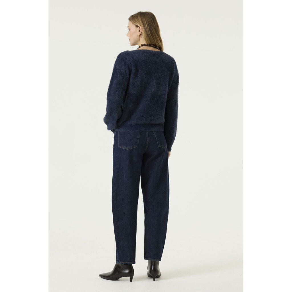 GARCIA GARCIA 26H TRICOT DOUX COL BATEAU BLEU SAPHIR Z0072