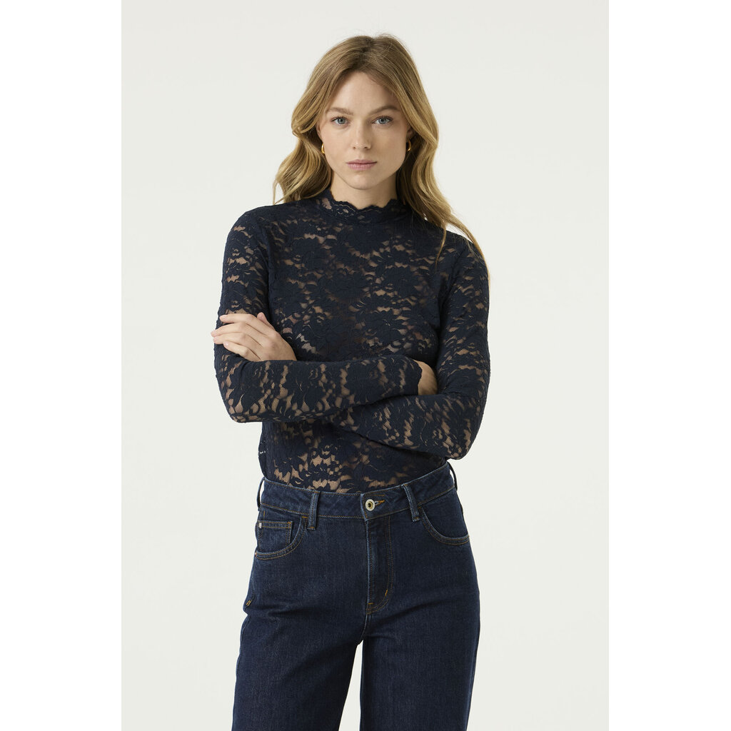 GARCIA GARCIA 26H TOP MESH DENTELLE BLEU SAPHIR Z0075