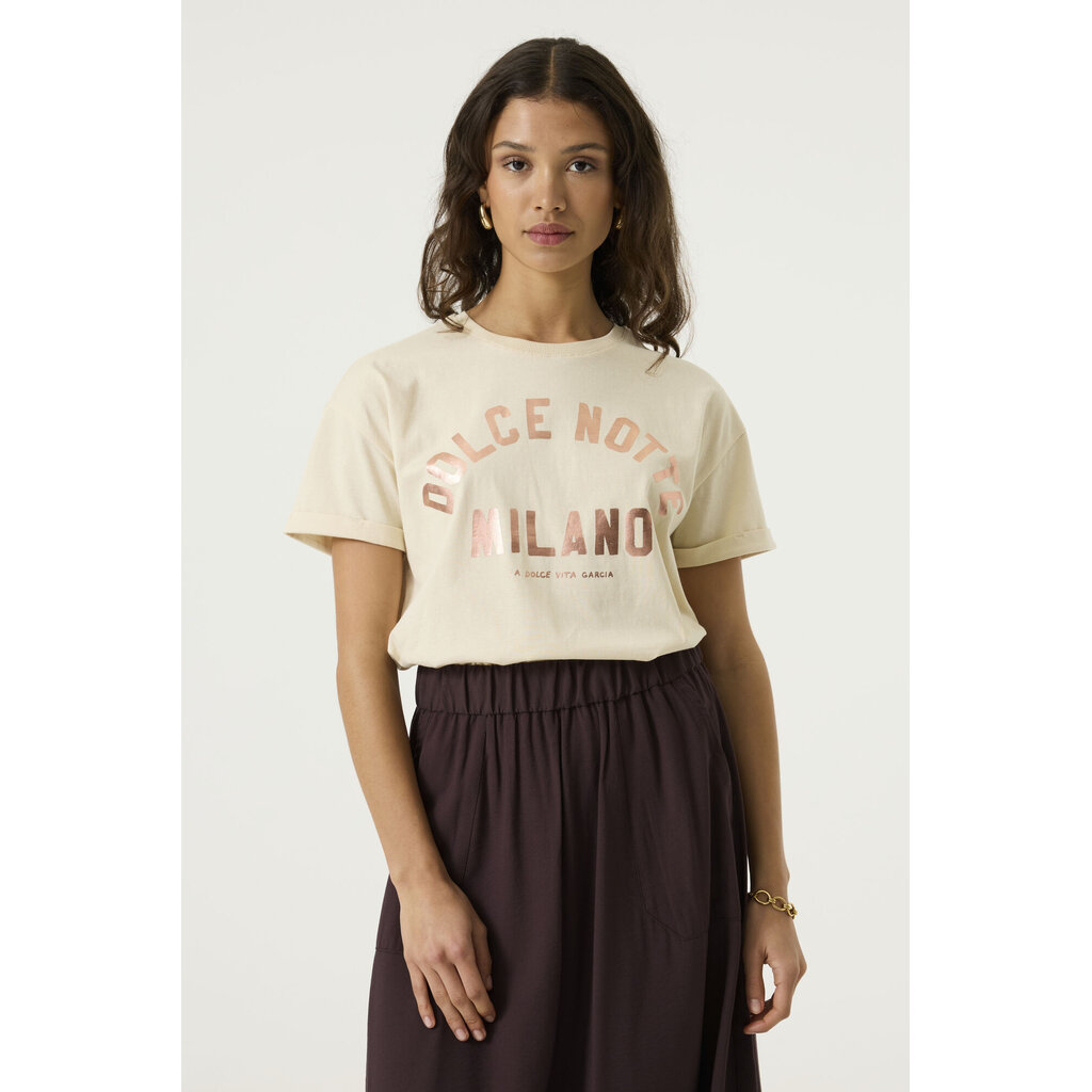 GARCIA GARCIA 26H TSHIRT DOLCE NOTTE WHITECAP S260001