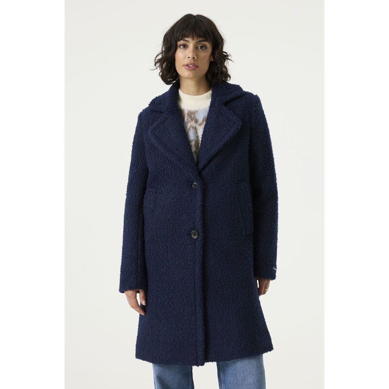 GARCIA GARCIA 26H MANTEAU BOUCLE BLEU SAPHIR GJ2600910