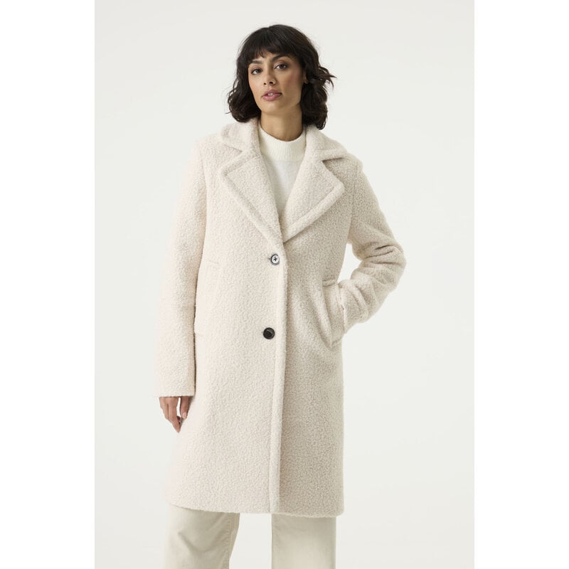 GARCIA GARCIA 26H MANTEAU BOUCLE CREME GJ2600910